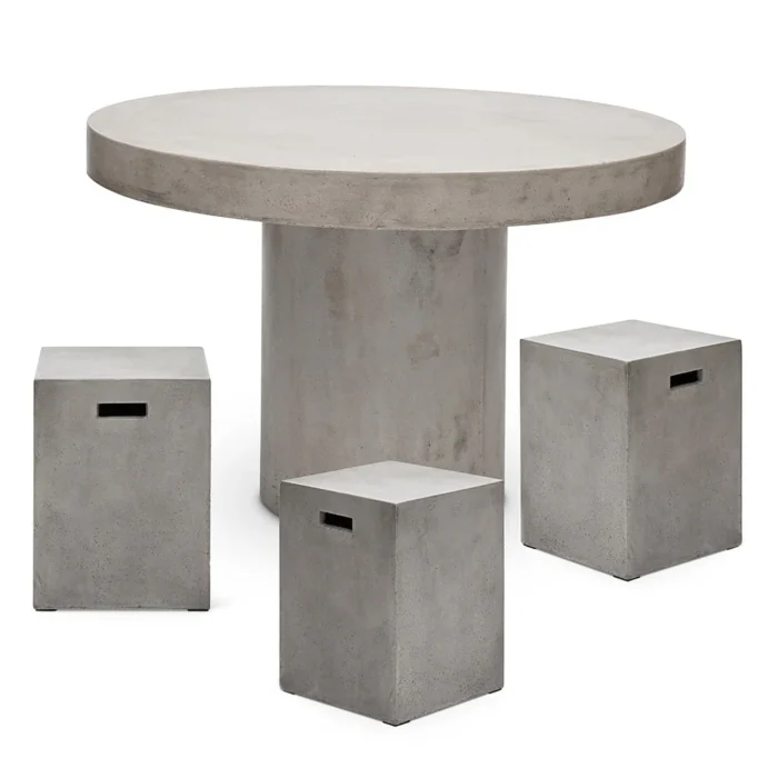 PRITI Circa Concrete Round Dining Table