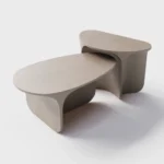 PRITI Riviera Concrete Nesting Coffee Table Set