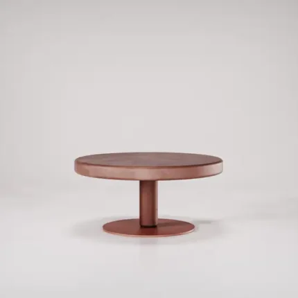 PRITI Concrete Low Coffee Table Color Red Cement