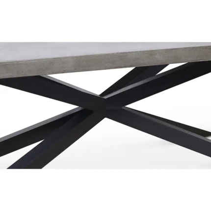 PRITI Hunter Concrete Rectangular Dining Table