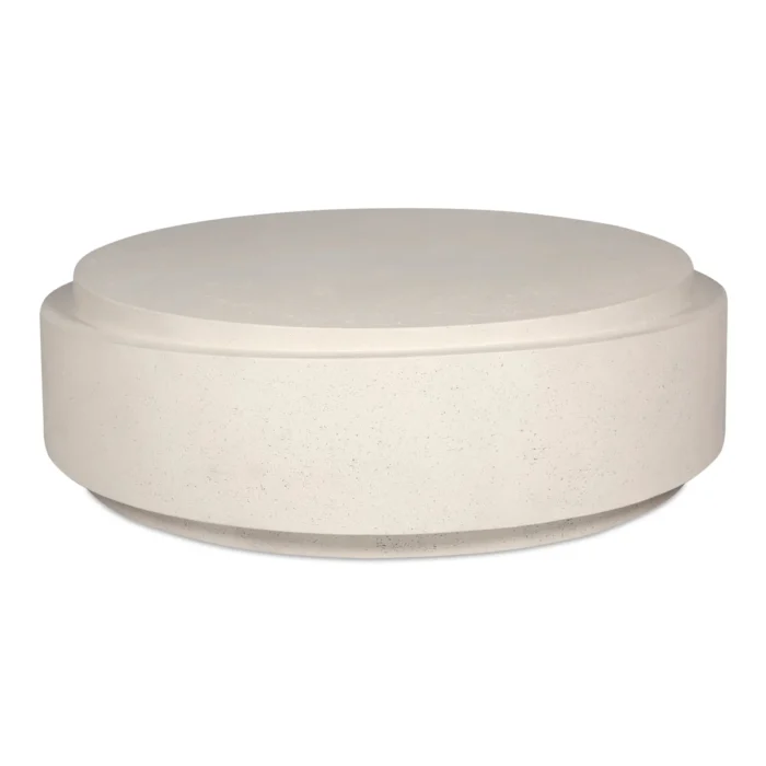 PRITI Cosmo Concrete Outdoor Round Coffee Table