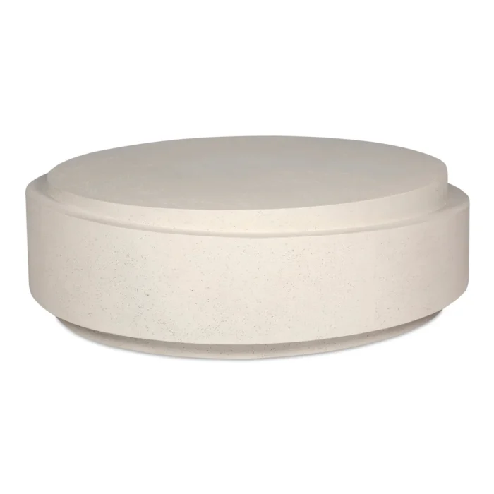 PRITI Cosmo Concrete Outdoor Round Coffee Table