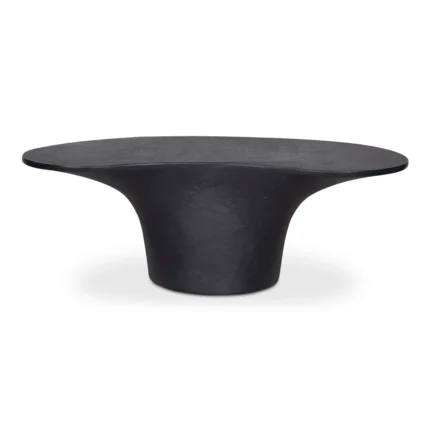 PRITI Yumi Concrete Outdoor Oval Coffee Table