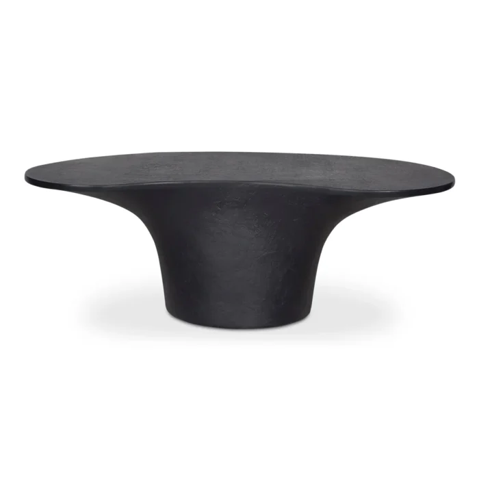 PRITI Yumi Concrete Outdoor Oval Coffee Table