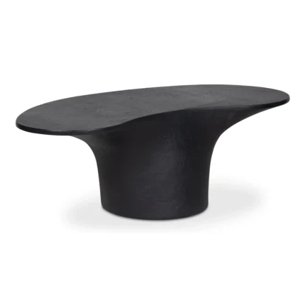 PRITI Yumi Concrete Outdoor Oval Coffee Table