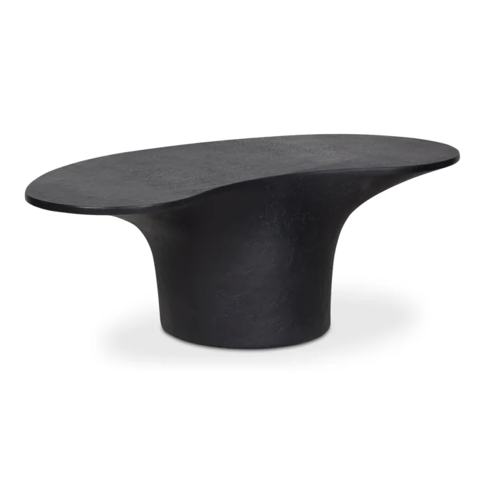 PRITI Yumi Concrete Outdoor Oval Coffee Table