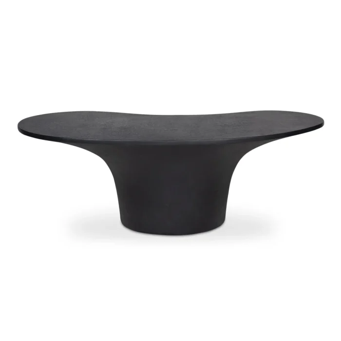 PRITI Yumi Concrete Outdoor Oval Coffee Table