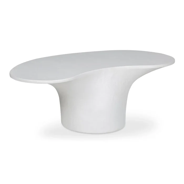 PRITI Yumi Concrete Outdoor Oval Coffee Table