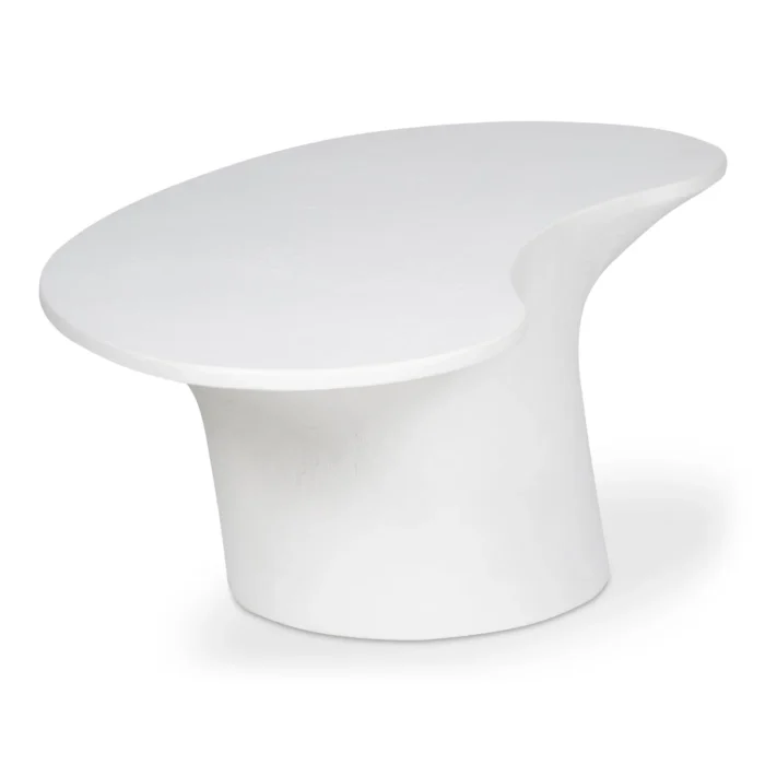 PRITI Yumi Concrete Outdoor Oval Coffee Table