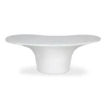PRITI Yumi Concrete Outdoor Oval Coffee Table