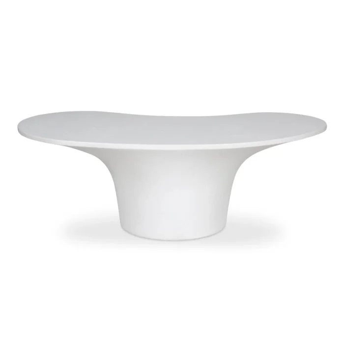 PRITI Yumi Concrete Outdoor Oval Coffee Table