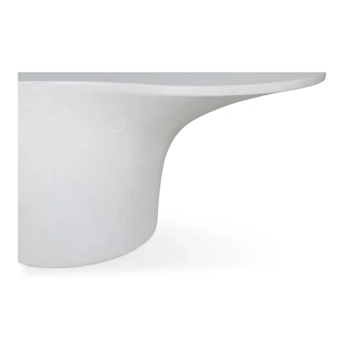 PRITI Yumi Concrete Outdoor Oval Coffee Table