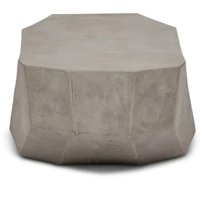 PRITI Kristal Concrete Geometric Coffee Table