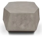 PRITI Kristal Concrete Geometric Coffee Table