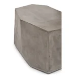 PRITI Kristal Concrete Geometric End Table