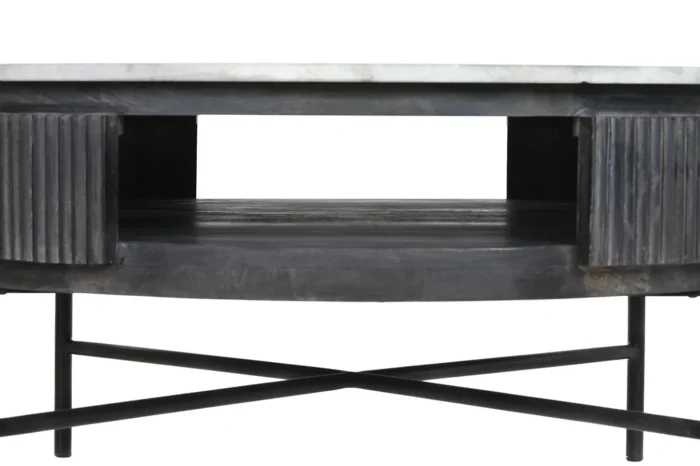 PRITI COFFEE TABLE MARBLE 90X90X42 GREY