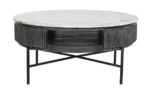 PRITI COFFEE TABLE MARBLE 90X90X42 GREY