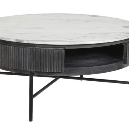 PRITI COFFEE TABLE MARBLE 90X90X42 GREY