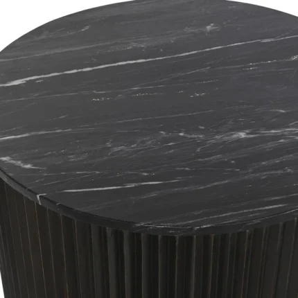 PRITI COFFEE TABLE METAL MARBLE 61X61X47,5 BLACK