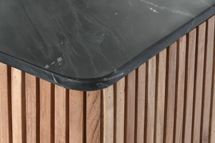 PRITI COFFEE TABLE WOOD MARBLE 115X65X45