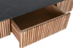 PRITI COFFEE TABLE WOOD MARBLE 115X65X45