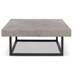 PRITI Miami Concrete Square Coffee Table
