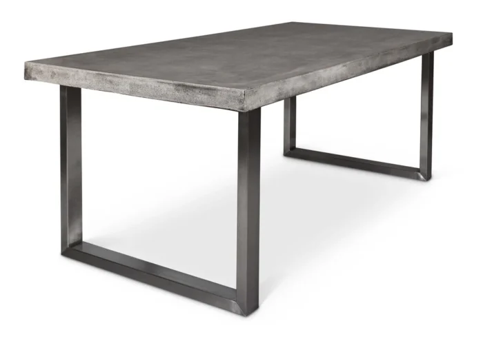 PRITI Miller Concrete Rectangular Dining Table
