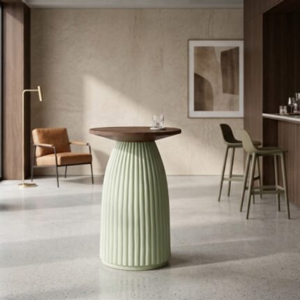 PRITI Nimbus Wood Side Table