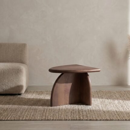 PRITI SIDE TABLE WOOD WALNUT 30X60X50CM
