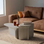 PRITI Riviera Concrete Nesting Coffee Table Set