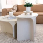 PRITI Riviera Concrete Nesting Coffee Table Set