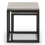PRITI Stax Concrete Nesting End Table (Set of 2)