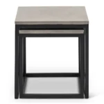 PRITI Stax Concrete Nesting End Table (Set of 2)