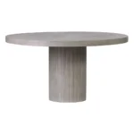 PRITI Tama Round Dining Table - Slate Gray Outdoor Dining Table