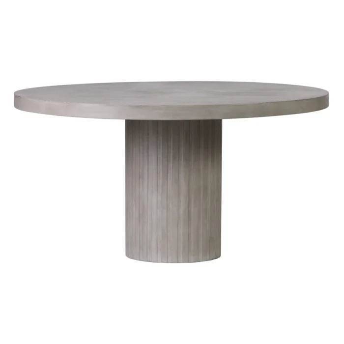PRITI Tama Round Dining Table - Slate Gray Outdoor Dining Table