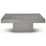 PRITI Una Concrete Outdoor Rectangular Coffee Table