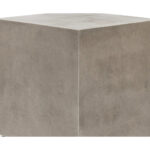 PRITI Bloc Concrete Outdoor Square End Table