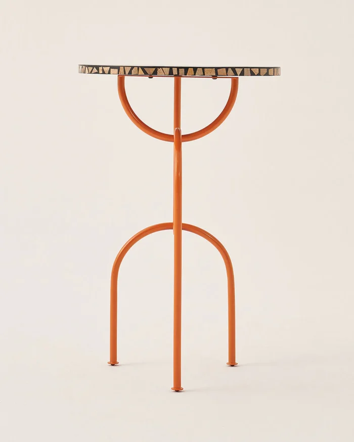PRITI Woodpecker Side Table | Wood End Table for Living Room | Modern Coffee Table