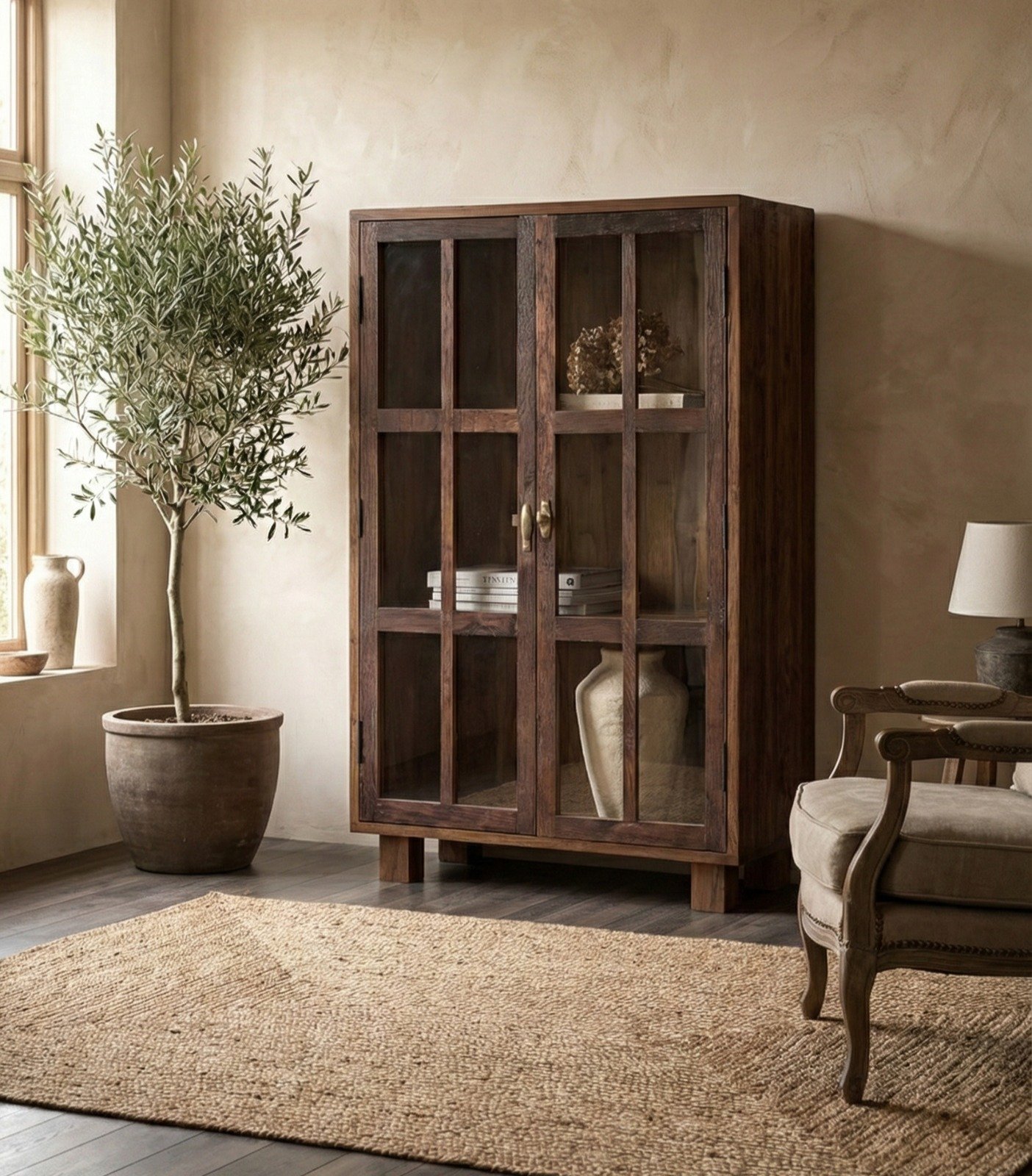 Solid Wood Cabinet for Living Room – PRITI Solid Wood Cabinet for Living Room – PRITI