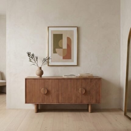 Wooden sideboard with 4 doors