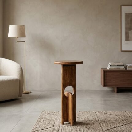 PRITI Wooden Finish Side Table