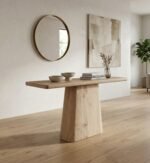 Chic Elegant Wooden Console Table (Solid Wood)