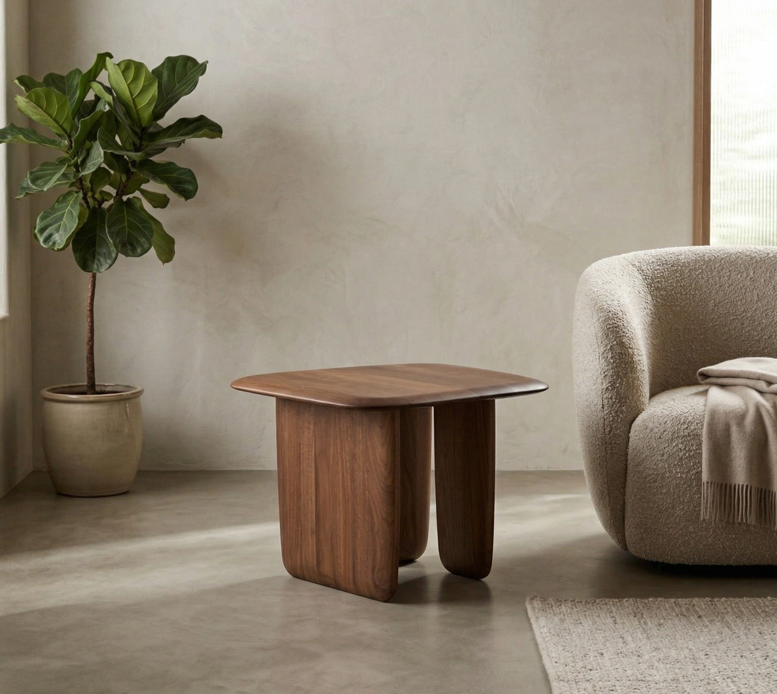 PRITI Small Solid Wood Coffee Table PRITI Small Solid Wood Coffee Table