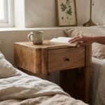 PRITI Wooden BEDSIDE TABLE - Image 3