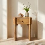 PRITI Wooden BEDSIDE TABLE