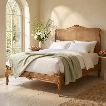 Exclusive PRITI French Style Rattan Bed