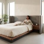 PRITI Stone M Concrete Floating Bed