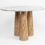 PRITI Handicraft Brown Dining Table (Solid Mango Wood )