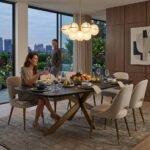 PRITI Oval Wooden Dining Table - Image 2