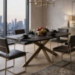 PRITI Oval Wooden Dining Table